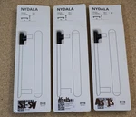 Ikea Nydala 6X Cabinet Handles Drawer Pulls - 1/16" Black 004.496.36. Fixed Price $37.99.