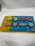 Set Of Eight Colorful Cabinet Drawer Knobs By Dyr New Pack. Fixed Price $10.40.
