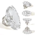 Shiny Handles Brushed Nickel Cabinet Knobs,glass Crystal Pulls For .... Fixed Price $40.73.