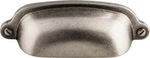 Top Knobs M1211 Charlotte Cup Pull 9/16" (c-c) Pewter Antique. Fixed Price $9.90.