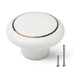 20PCS Vintage White Ceramic Cabinet Knobs Pulls - Round Dresser Handles W.... Fixed Price $39.05.