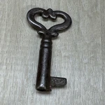 Antique Skeleton Key Metal Hollow Barrel Victorian Door Furniture Lock. Fixed Price $13.00.