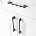 Modern Brushed Black Bronze Cabinet Handle Pulls Set Of 10, 6-1/2" Length. Fixed Price $13.50.
