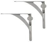 Set Of Shelf Brackets For 8", 10", 12" Shelves - Brushed Nickel Finish 9..... Fixed Price $72.03.