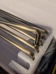 Pack Goo-ki 12 9/16'' Center To Germany Bronze Cabinet Bar Pulls. Fixed Price $40.00.