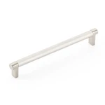 Emtek Select Cabinet Pull 8" C-c Rectangular Stem, Knurled Bar Satin Nickel. Fixed Price $38.40.