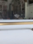 Lot 12 6" Sapphire Hexa Series Modern Cabinet Handle Med. Bronze. Fixed Price $15.00.
