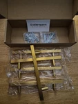Goldenwarm 5 Pack Cabinet Handles Inch Brushed Brass Drawer Pulls. Fixed Price $15.00.