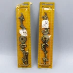 2X Amerock Cabinet Backplates Antique English Ornate 6" Vintage Made Usa. Fixed Price $18.00.