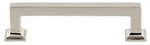 Grandeur GEN-PULL-4 Geneva 4" Center To Solid Brass Square Nickel. Fixed Price $33.00.