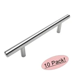 10 Pack Slim 3/8'' Diameter Cosmas 404-030SS Stainless Steel Euro Style Bar Pull. Fixed Price $16.45.