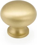 Schaub Country Collection 1-1/4 In. (32MM) Knob, Solid Satin Brass # 706-SB. Fixed Price $5.99.
