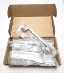 Alzassbg 8 Pack Brushed Antique Brass Cabinet Pulls 5 Inch Hole. Fixed Price $28.45.