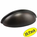 *25 Pack* Cosmas Oil Rubbed Bronze Cabinet Hardware Cup Pulls #783ORB. Fixed Price $59.39.
