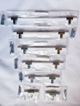Amerock Urbanite Square Modern T-bar Drawer Pull/knob-polished Chrome/white. Fixed Price $12.99.