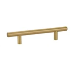 12" Centers Bar Pull In Unlacquered Brassfrom Mid Century Modern Collection.... Fixed Price $38.00.