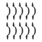 Door Drawer Pull Black Cast Iron Fleur De Lis 5 1/2" Renovator's Supply. Fixed Price $129.99.