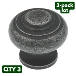 New 3-PACK Lot Amerock BP4258WID Wrought Iron Dark 1-3/16" Cabinet Knob Pulls. Fixed Price $26.16.