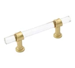 10 Pack Gliderite Hardware 4718-96-SG- 5 3/4 Clear Acrylic Cabinet Pull. Fixed Price $40.00.