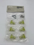 Ikea Satta Drawer Pulls Knobs 3/16" New White Marcus Arvonen Pack H1. Fixed Price $20.00.