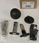 New Schlage F59 613 Oil Rubbed Bronze Andover Interior Knob With Deadbolt. Fixed Price $29.99.
