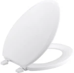 Kohler K-4694-0 Ridgewood With Color-match Hinges Elongated Toilet Seat, White. Fixed Price $27.99.