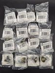 (16) Achim Antique Brass Cabinet Knobs Pull Handles 737-KNB-24 Round 25MM X 23MM. Fixed Price $19.90.