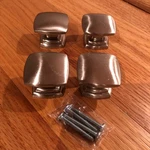 Hickory Hardware Euro Satin Nickel 1-1/2" Square Cabinet Knob Pull P2163-SN S4. Fixed Price $19.87.
