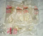 5 Ajax French Provincial Gold White Wash Nos Vintage Drawer Pull Handles 3/4". Fixed Price $78.00.