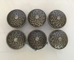 Lot Of Six Atlas Homewares Mandalay Series Knobs Pulls 236-BRN 5/16 Designed. Fixed Price $15.00.