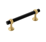 Belwith Keller B077523-MBBGB Ostia 3-3/4 Inch Pull Matte Black/brushed Gold. Fixed Price $6.20.