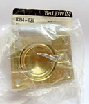 Baldwin Flush Ring Pull Polished Brass W/ Screws New 0394-030. Fixed Price $29.99.