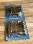 Vintage Amerock Cabinetware T-7636 Pair Hinges With Strap Brass Set Of 2 New Mcm. Fixed Price $9.99.