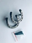 Set Of 8 Double Horseshoe Old Silver Drawer Pull, Cabinet Knobs Western Decor. Fixed Price $64.99.