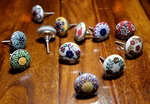 Assorted Ceramic Colorful&classic Cupboard Cabinet Knob Hand Painted Drawer Pull. Fixed Price $18.99.