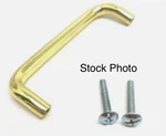 Single (1) Baldwin Brass 3.5 Cabinet Wire Pull 4664-030 New Sealed. Fixed Price $8.80.