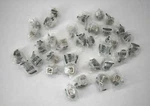 Lot Of 34 Liberty Round Cabinet Hardware Knob With Square Base Satin Nickel. Fixed Price $41.20.