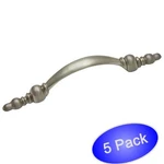 *5 Pack* Cosmas Cabinet Hardware Satin Nickel Handle Pulls #6433SN. Fixed Price $5.45.