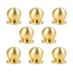 Rzdeal 8PCS Round Solid Brass Pulls Cabinet Drawer Knobs Small Gold Handles F.... Fixed Price $37.43.