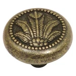 Hickory Hardware Dark Antique Brass Cabinet Knob 10-PACK, Palm Fern P7531-WDA. Fixed Price $34.99.