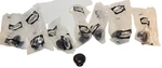 Lotof 8 Cosmas Flat Black Traditional Solid Round Cabinet Knobs #4950FB 31.3MM. Fixed Price $5.99.