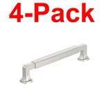Amerock 4-PACK Stature 6-5/16 In. C/c Handle Cabinet Pull Polished Nickel. Fixed Price $26.59.