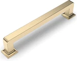 Amerdeco 10 Pack Brushed Brass Cabinet Pulls 5 INCH(128MM) Hole Centers Kitchen. Fixed Price $21.00.