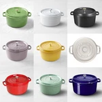 Staub Enameled Cast Iron Round Dutch Oven, 7-QT. Full Color. Fixed Price $209.99.