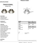 Alno D111-MB Rosette Matte Black. Fixed Price $27.96.