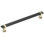 Amerock Overton Cabinet Pull BP36684BMBBBZ 8-3/4" Matte Black & Golden Champagne. Fixed Price $21.60.