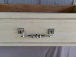 Pull Drawer Henry Link Faux Bamboo Dresser Handle Regency Bali Hai Hardware 5 6". Fixed Price $55.00.