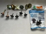 Brainerd 1-1/4-INCH Bronze Round Cabinet Knob X2 & Other Hardware Gliderite Silv. Fixed Price $8.50.