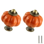 Zernmiarder Orange Pumpkin Knobs 12 Pack Ceramic Cabinet 1-3/8 Inch,. Fixed Price $23.99.