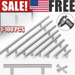 Stainless Steel Bar Cabinet Pull Handles Kitchen Door Knobs For Furniture Lot. Fixed Price $88.99.